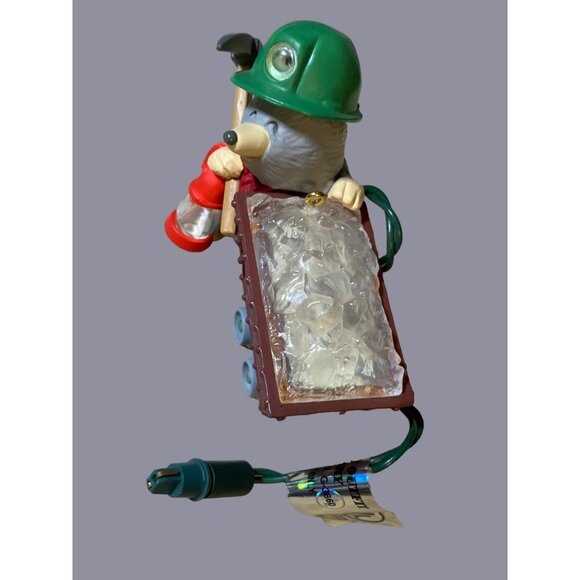 Hallmark Keepsake Ornament "Rock Candy Miner" 1994 Light-Up Magic Christmas Deco - Picture 2 of 12